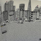 14" X 24" Cream San Francisco Daylight Skyline Lumbar Decorative Pillow