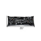35" Black Aspen Nighttime Skyline Lumbar Decorative Pillow