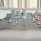 35" White Baltimore Daylight Skyline Lumbar Decorative Pillow