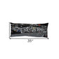 35" Black Bend Nighttime Skyline Lumbar Decorative Pillow