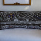 35" Black Breckenridge Nighttime Skyline Lumbar Decorative Pillow