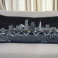 35" Black Cleveland Nighttime Skyline Lumbar Decorative Pillow