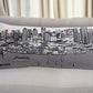 35" White Detroit Daylight Skyline Lumbar Decorative Pillow