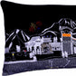 Dark Gray And White Jackson Nighttime Skyline Lumbar Decorative Pillow