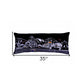 Dark Gray And White Jackson Nighttime Skyline Lumbar Decorative Pillow