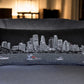 14" X 35" Black Gray and White Hometown Pride Wool Lumbar Throw Pillow