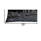 14" X 35" Dark Gray And White Nashville Nighttime Skyline Lumbar Decorative Pillow
