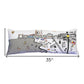 14" X 35" Cream Ocean City Daylight Skyline Lumbar Decorative Pillow