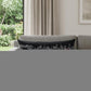 14" X 35" Dark Gray And White Philadelphia Nighttime Skyline Lumbar Decorative Pillow