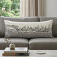 14" X 35" Cream Philadelphia Daylight Skyline Lumbar Decorative Pillow