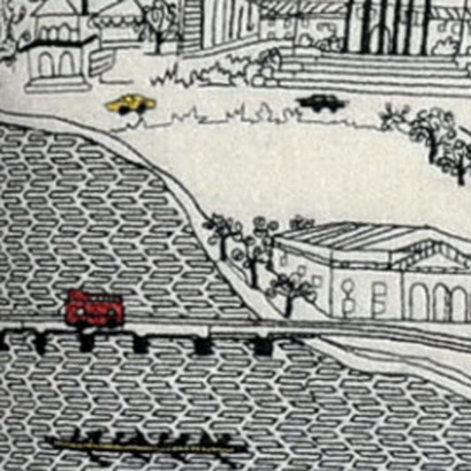 14" X 35" Cream Hometown Pride Wool Lumbar Throw Pillow