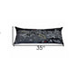 14" X 35" Dark Gray And White Pittsburgh Nighttime Skyline Lumbar Decorative Pillow