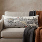 14" X 35" Cream Pittsburgh Daylight Skyline Lumbar Decorative Pillow