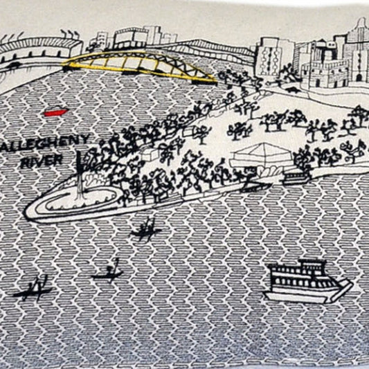 14" X 35" Cream Hometown Pride Wool Lumbar Throw Pillow