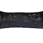 14" X 35" Dark Gray And White Portland Nighttime Skyline Lumbar Decorative Pillow