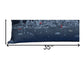 14" X 35" Dark Gray And White Seattle Nighttime Skyline Lumbar Decorative Pillow