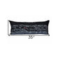 14" X 35" Dark Gray And White St Michael's Nighttime Skyline Lumbar Decorative Pillow