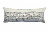 14" X 35" Cream St Michael's Daylight Skyline Lumbar Decorative Pillow