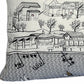 14" X 35" Cream St Michael's Daylight Skyline Lumbar Decorative Pillow
