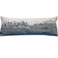 14" X 35" Cream Sydney Daylight Skyline Lumbar Decorative Pillow