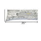 14" X 35" Cream Venice Daylight Skyline Lumbar Decorative Pillow