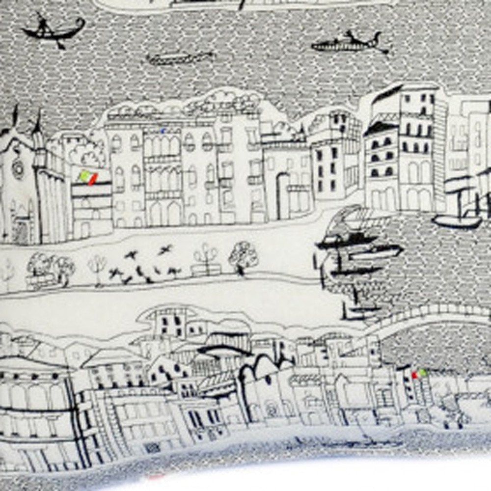 14" X 35" Cream Hometown Pride Wool Lumbar Throw Pillow