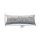 14" X 35" Cream Washington DC Daylight Skyline Lumbar Decorative Pillow
