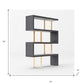 Gold And Gray Four Tier Bookcase