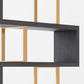 Gold And Gray Four Tier Bookcase
