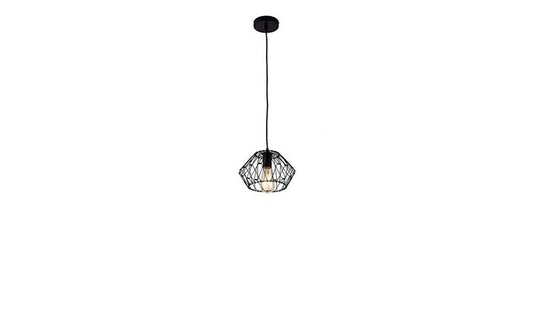 Black Unique Statement Metal Dimmable Chandelier With Black Shades