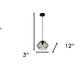 Black Metal Cage Modern Industrial Single Bulb Hanging Pendent Light