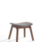 22" Gray And Brown Upholstered Lounge Chair With Ottoman