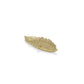 10" Gold Cast Iron Leaf Vanity Tray