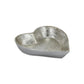 7" Silver Heart Cast Iron Handmade Vanity Tray