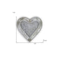 7" Silver Heart Cast Iron Handmade Vanity Tray