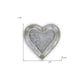 7" Silver Heart Cast Iron Handmade Vanity Tray