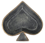 6" Black Ace Of Spades Cast Iron Handmade Vanity Tray
