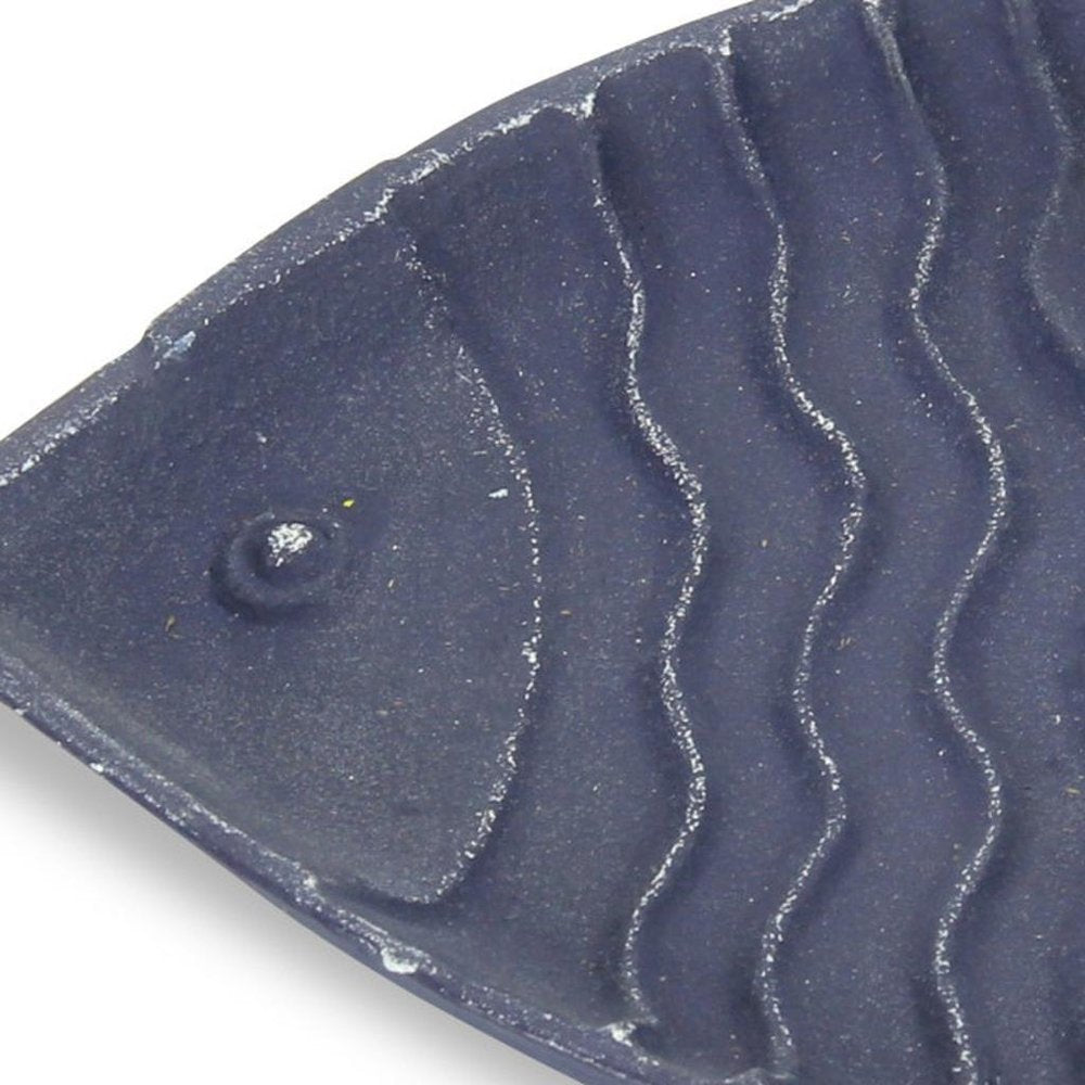 8" Blue Angel Fish Cast Iron Vanity Tray Tray