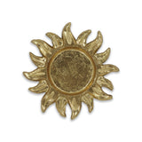 7" Gold Sunburst Cast Iron Handmade Vanity Tray