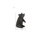 8" Black Metal Pig Hand Painted Figurine Tabletop Sculpture