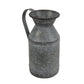 11" Gray Metal Jug Vase