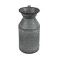 11" Gray Metal Jug Vase