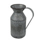 11" Gray Metal Jug Vase