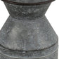 11" Gray Metal Jug Vase