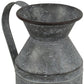 11" Gray Metal Jug Vase