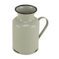8" Gray and Black Metal Jug Vase