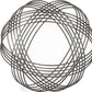 9" Gray Metal Hand Painted Decorative Orb Tabletop Sculpture