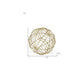7" Gold Metal Hand Painted Decorative Orb Tabletop Sculpture