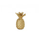 8" Gold Cast Iron Pineapple Hand Painted Sculpture