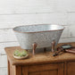 7" Gray Galvanized Metal Hand Painted Tabletop Sculpture